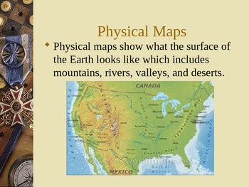 Different Types Of Maps Ppt Geography: Types Of Maps Powerpoint Physical/ Political And Others