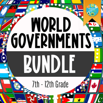 Preview of NEW! Geography: Types of World Governments Bundle + FREE RESOURCE