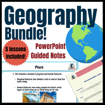 Preview of Geography Unit Bundle for Middle School! | Digital Resources
