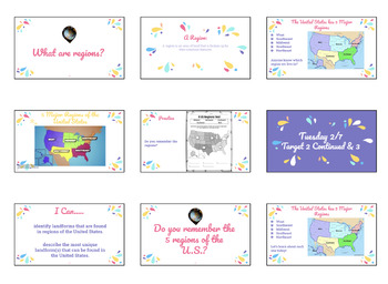 Preview of Geography Unit Powerpoint Lessons