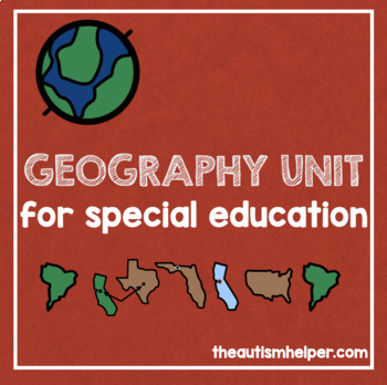 Preview of Geography Unit for Special Education