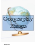 Geography Vocabulary Bingo