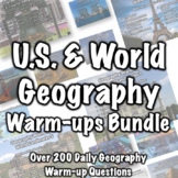 Geography Warmups Bundle