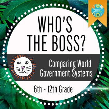 Preview of Geography: Who's The Boss? Comparing World Government Types (Easel Activity)