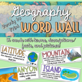 Geography Word Wall - Ready to Print!