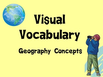 Preview of Geography Word Wall : Visual Vocabulary
