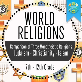 Preview of Geography—World Religions: A Comparison Study on Judaism, Christianity, & Islam