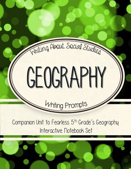 Preview of Geography Writing Unit - Companion to Geography Interactive Notebook