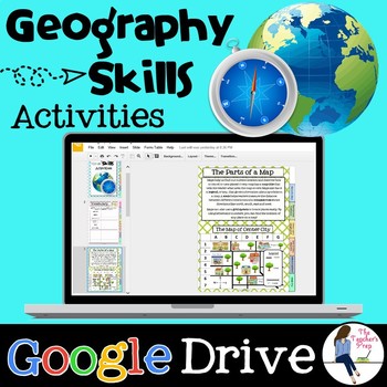 Preview of Geography and Map Skills Digital Activities for Google Drive