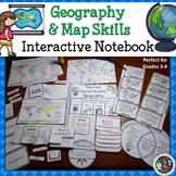 Geography and Map Skills Interactive Notebook Unit