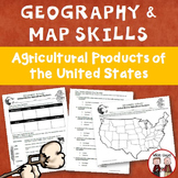 Geography and Map Skills activity for U.S. Agricultural Products