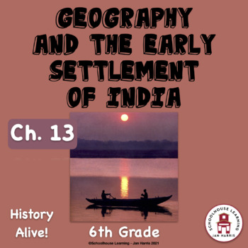 Preview of Geography and the Early Settlement of India Ch. 13 Task Cards - History Alive!