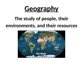 Preview of Geography and the Social Studies Word Wall