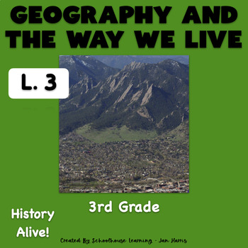 Preview of Geography and the Way We Live Lesson 3 Task Cards History Alive!