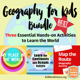 Geography for Kids Bundle: Three Essential Hands-on Activities
