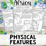 Geography in Africa Reading Activity Packet (SS7G1, SS7G1a