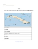 Geography in Spanish: Cuba Mapy Study & Basic Spanish Reading