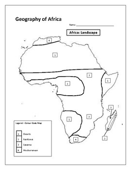 geography of africa physicalclimate by geography teaching tools