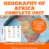 Geography of Africa COMPLETE UNIT Human & Physical CCSS Aligned