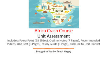 Preview of Geography of Africa Crash Course Unit Bundle