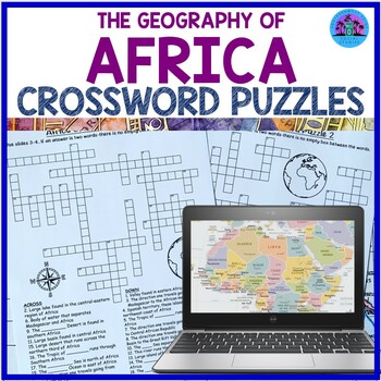 Geography of Africa Crossword Puzzle by Southernmost Point Social Studies