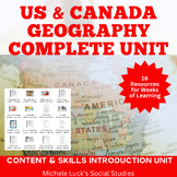 United States of America & Canada Geography COMPLETE UNIT