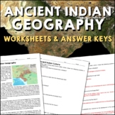Geography of Ancient India Reading Worksheets and Answer Keys