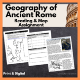 Geography of Ancient Rome Reading & Map Assignment: Print 
