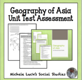 Geography of Asia Unit Study Guide & Test