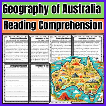 Preview of Geography of Australia Reading Comprehension