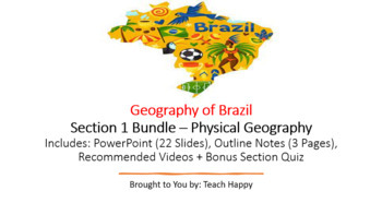Preview of Geography of Brazil - Section 1 Bundle - Physical Geography