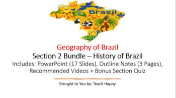 Preview of Geography of Brazil - Section 2 Bundle - History of Brazil