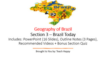Preview of Geography of Brazil - Section 3 Bundle - Life in Brazil