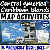 Geography of Central America and Caribbean Map Practice Ac