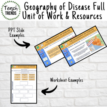 Preview of Geography of Disease Full Unit of Work & Resources