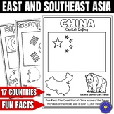 Geography of East and Southeast Asia Coloring Pages | Flag