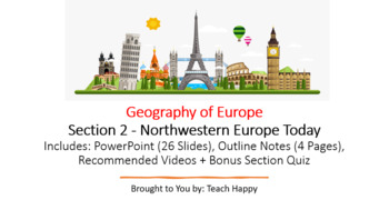 Preview of Geography of Europe - Section 2 Bundle - Northwestern Europe Today