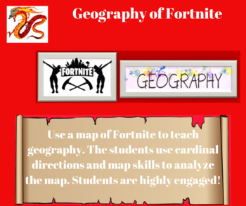 Geography of Fortnite (updated with Black and White printing option)