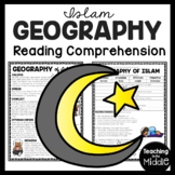 Geography of Islam Reading Comprehension Worksheet Muslim Islam
