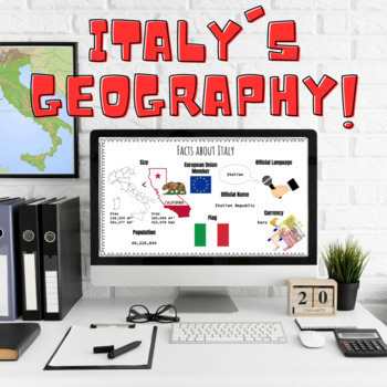 Preview of Geography of Italy + History 