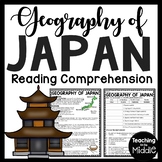 Geography of Japan Informational Text Reading Comprehensio