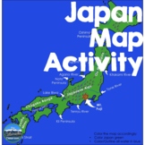 Geography of Japan Map Activity