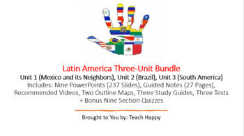 Preview of Geography of Latin America Three-Unit Bundle
