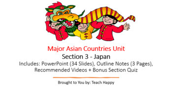 Preview of Geography of Major Asian Countries - Section 3 Bundle - Japan