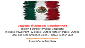 Preview of Geography of Mexico - Section 1 Bundle - Physical Geography
