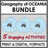 Geography of Oceania BUNDLE | 5 Engaging Geography, Memory