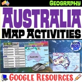 Geography of Oceania Map Practice Activities | Australia R