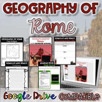 Preview of Ancient Rome Geography | Map Analysis Activity - Print and Digital