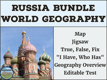 Preview of Geography of Russia BUNDLE