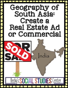 Preview of Geography of South Asia (India) Project - Real Estate Ad or Commercial